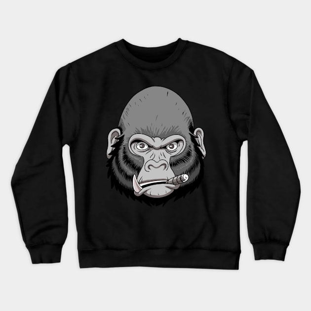 WTF GORILLA Crewneck Sweatshirt by pnoid